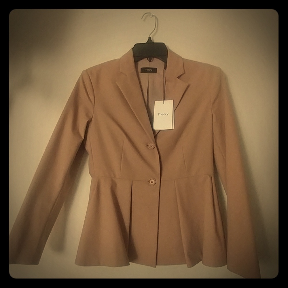 NWT Theory peplum blazer